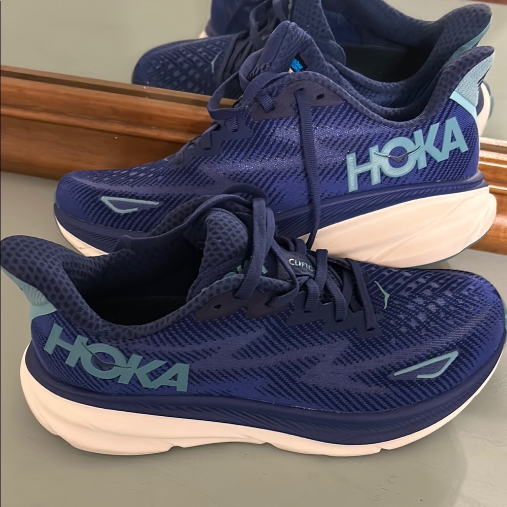 HOKA Clifton 9 Blue Running Shoes